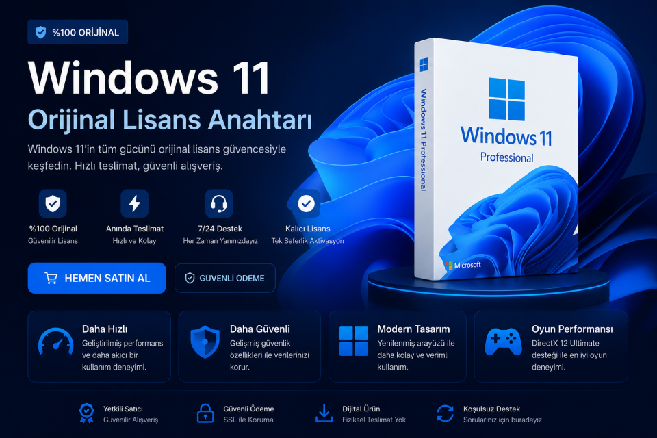 Windows 11 Pro Lisans Key