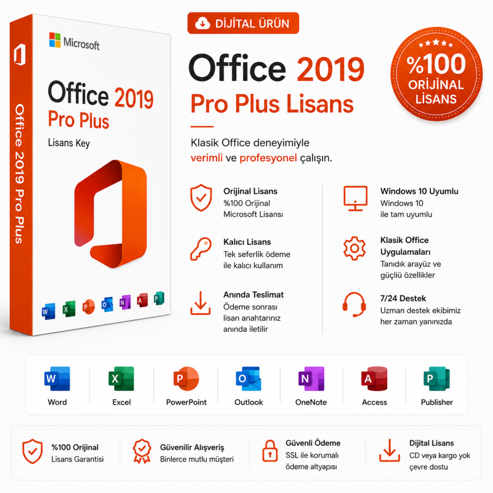 Office 2019 Pro Plus Lisans