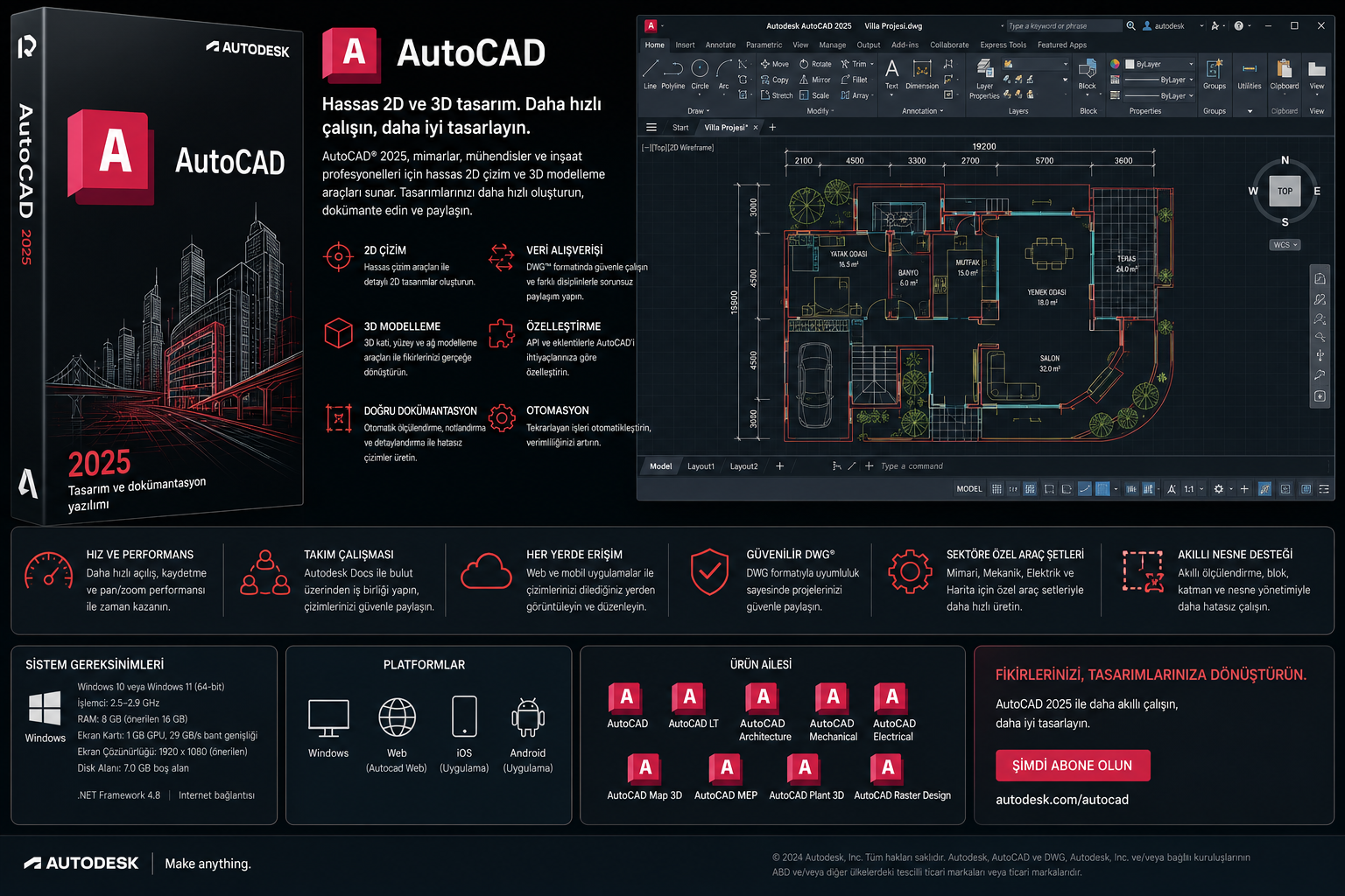 AutoCAD (1 Yıl)