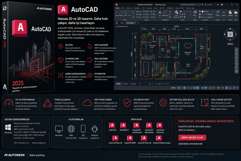AutoCAD (1 Yıl)