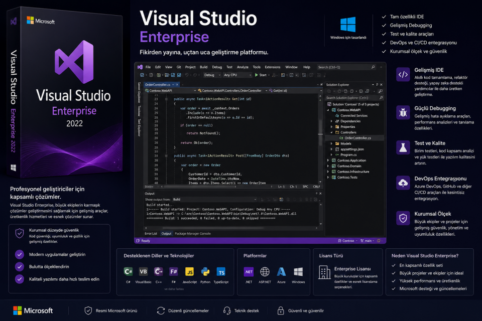 Visual Studio Enterprise Lisans