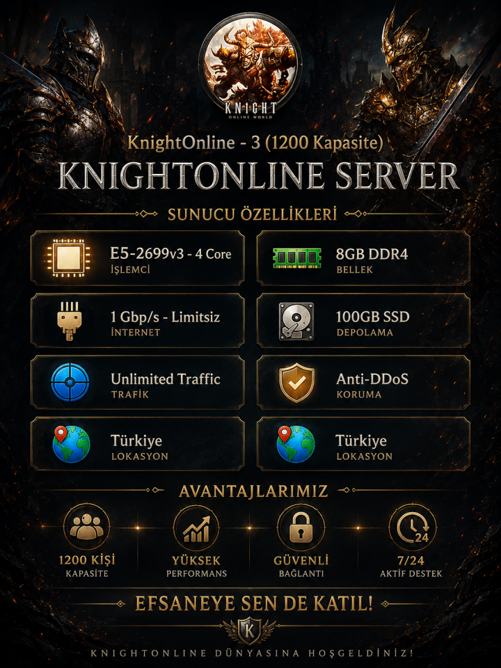 KnightOnline - 3 (1200 Kapasite)