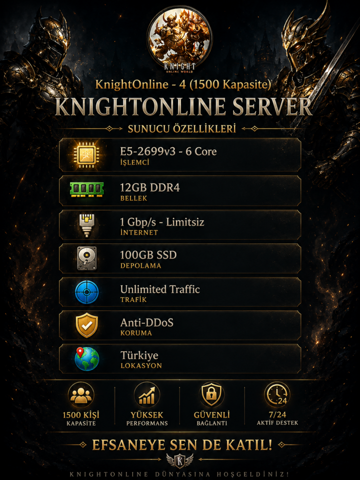 KnightOnline - 4 (1500 Kapasite)