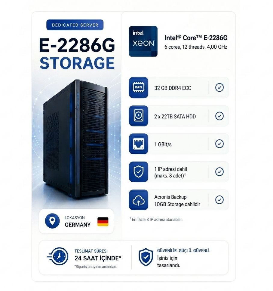 E-2286G Storage