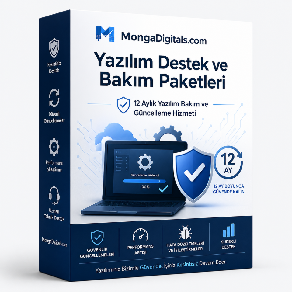 12 Aylık Yazılım Bakım ve Güncelleme Hizmeti