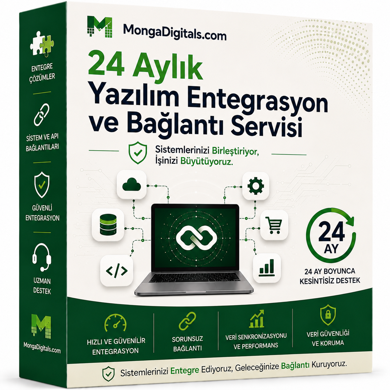 24 Aylık Yazılım Entegrasyon ve Bağlantı Servisi