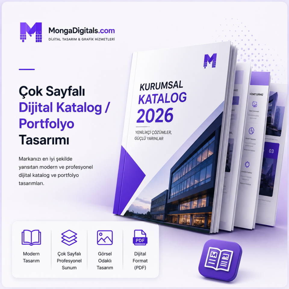 Çok Sayfalı Dijital Katalog / Portfolyo Tasarımı
