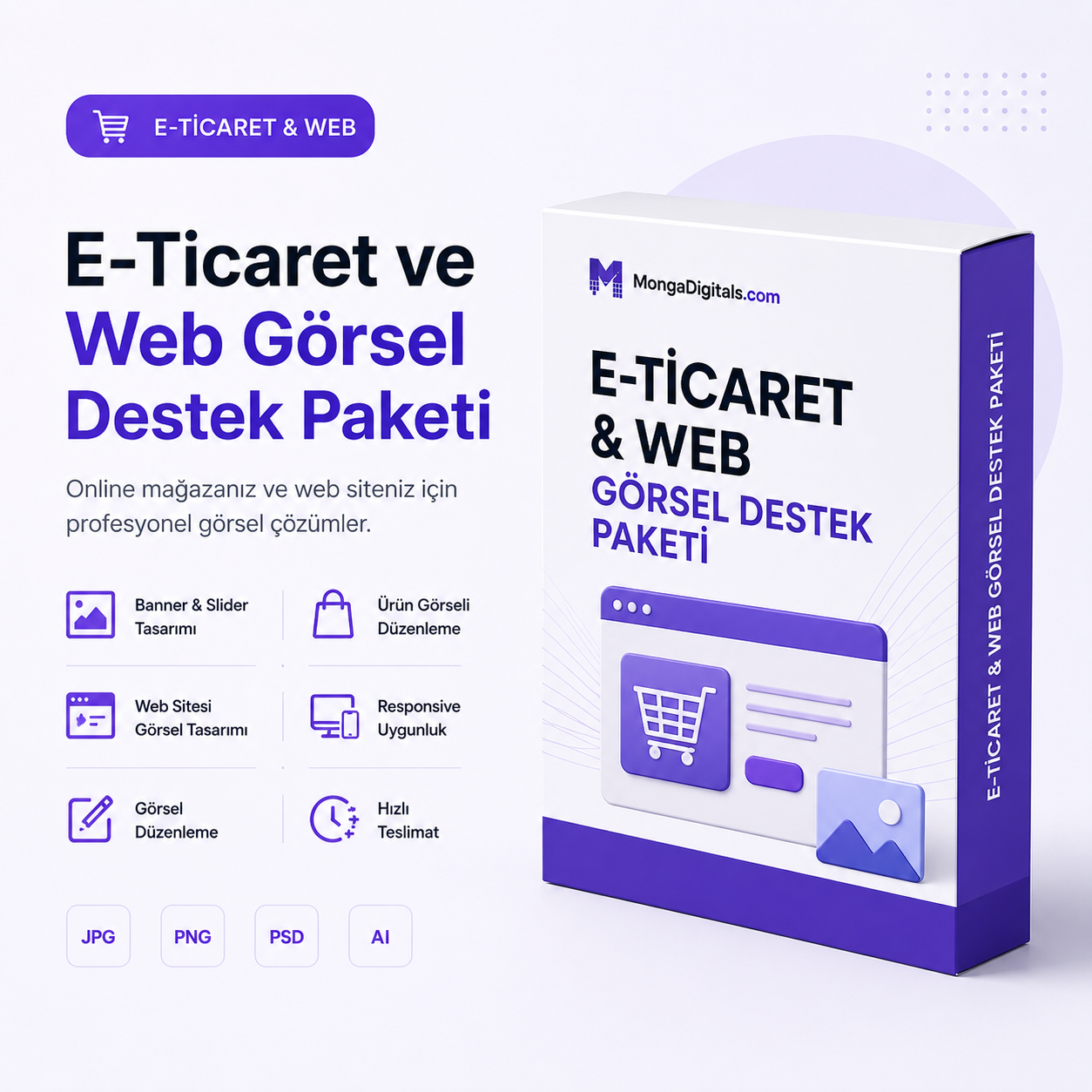 E-Ticaret ve Web Görsel Destek Paketi